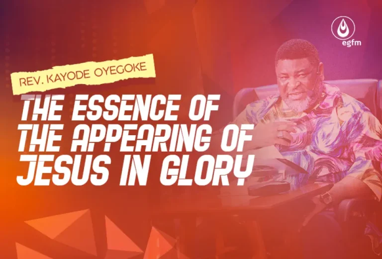 The Essence of the Appearing of Jesus in Glory