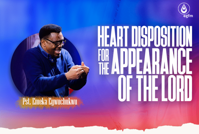 Heart Disposition for the Appearance of the Lord