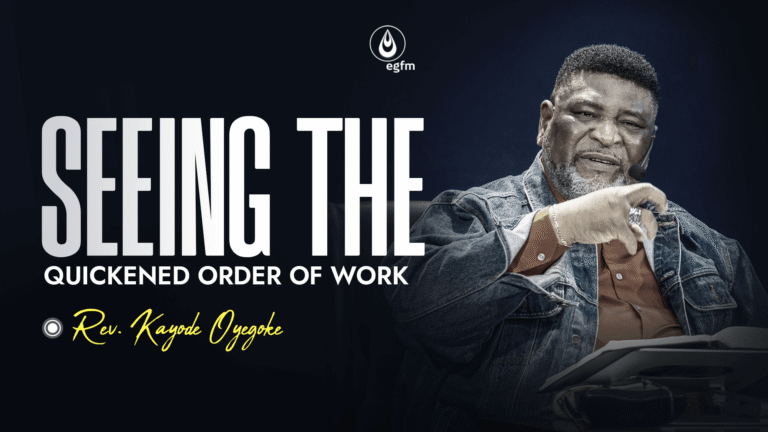 Seeing the Quickened Order of Work