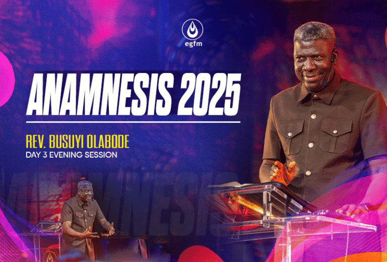 Anamnesis 2025 Day 3 Evening Session Reverend Busuyi Olabode